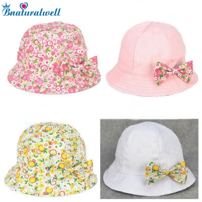 Bnaturalwell дети хлопок Sunhat Обувь для девочек летние шляпы Детские Красочные ведро шляпа с широкими полями детский сад для малышей пляжная шляпа 1 шт. h019