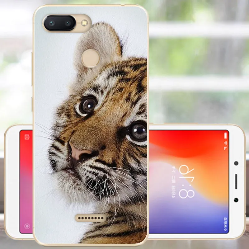 MLH Протектор Xiaomi Redmi 6 Чехол Мягкий силиконовый Redmi 6 бампер Модный чехол Xiomi Redmi 6 Чехол для телефона 5,45 с отверстием для пальца - Цвет: MLH