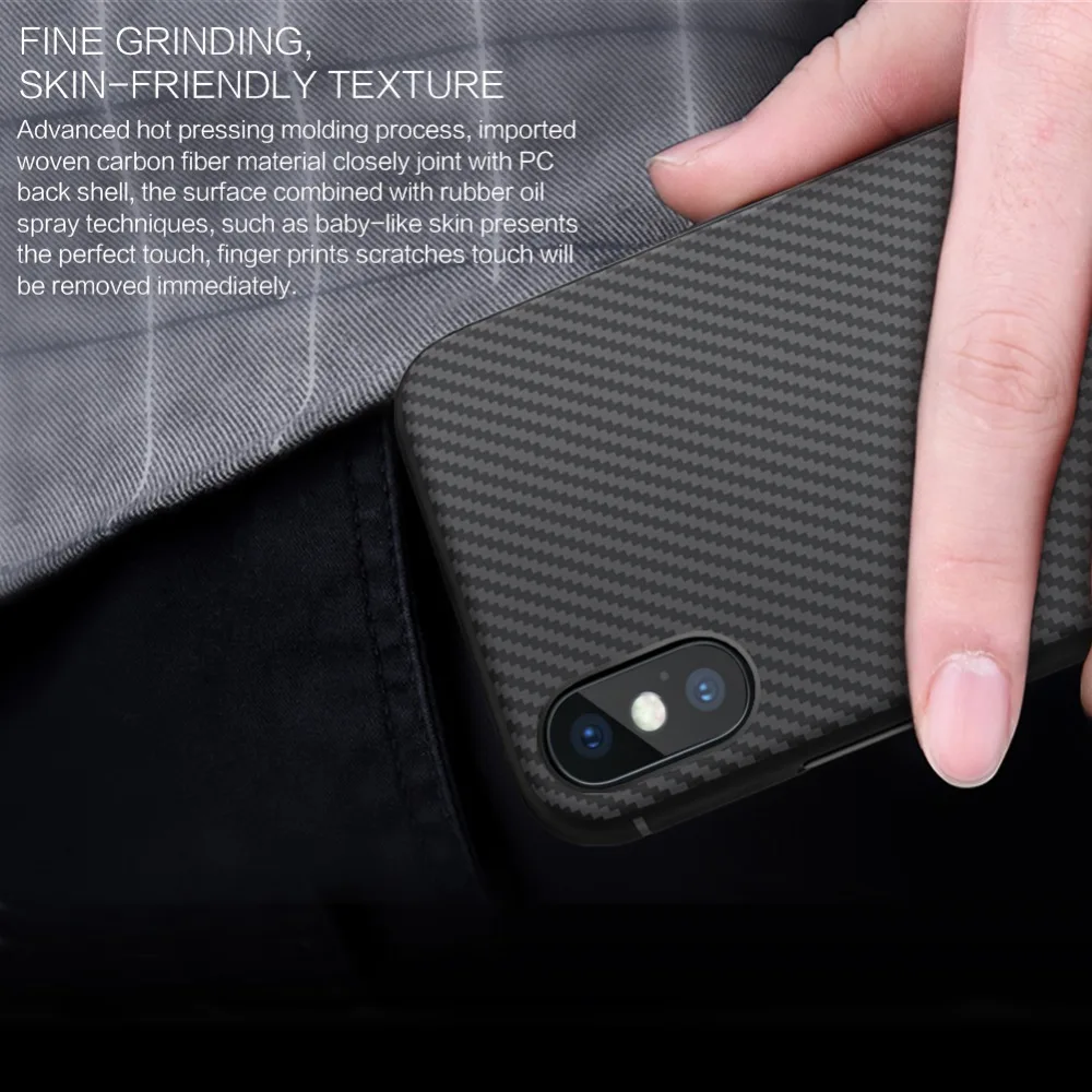 Nillkin synthetic fiber сотовый Чехол для телефона для apple iphone 11 Pro Max X XS XR 8/7/6/6S 7 Plus 8P 6P жесткий карбоновый PP задний Чехол