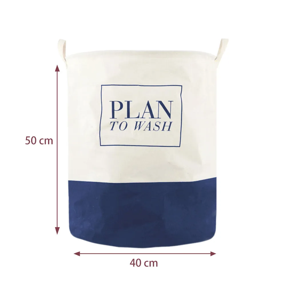 Настольная складная корзина для хранения холщовая ткань водонепроницаемый