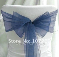 20 colors 100pcslot wedding organza chair cover sashes bow wedding banquet party decorationorganza sashchair best decoration