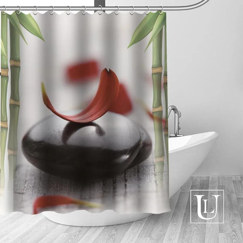 

Best Nice Custom stone Shower Curtain Personalized pattern Bath Curtain Waterproof Fabric For Bathroom more size