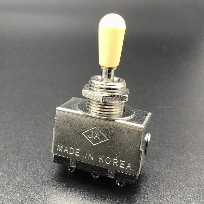 Yellow Cap Металлический корпус с Пластик переключатель Кепки 3 Way Тумблер для LP SG Электрогитары высокое качество 3 Way Управление Электрогитары ra переключатель - Цвет: Yellow Cap