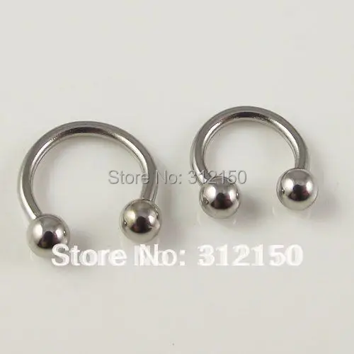 120 шт Бесплатная доставка Нержавеющая сталь кольцо на Козелок для носа смешанные