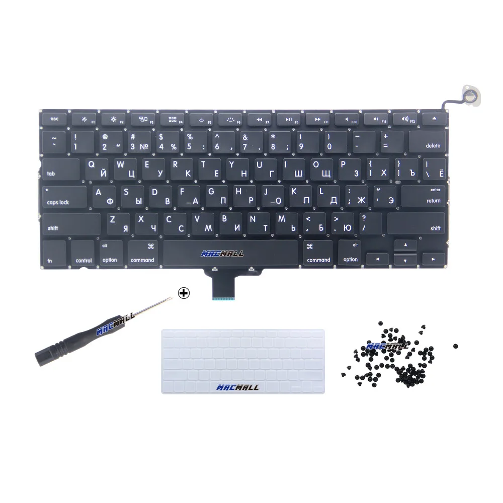 Новая русская клавиатура для ноутбука 2009 2012 Apple Macbook Pro A1278 MC700 MC724 MD313 MD314 RU замена