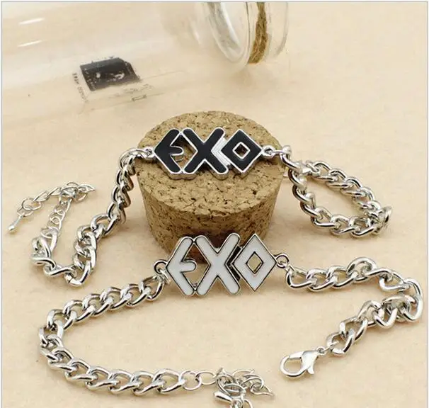 2017 kpop Новинка Горячая Распродажа модные браслеты для влюбленных ИЗ Exo Hide Rope