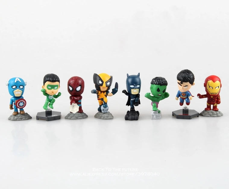 Фигурка героя из мультфильма Marvel 5 см 8 шт./компл.|Игровые фигурки и трансформеры| |