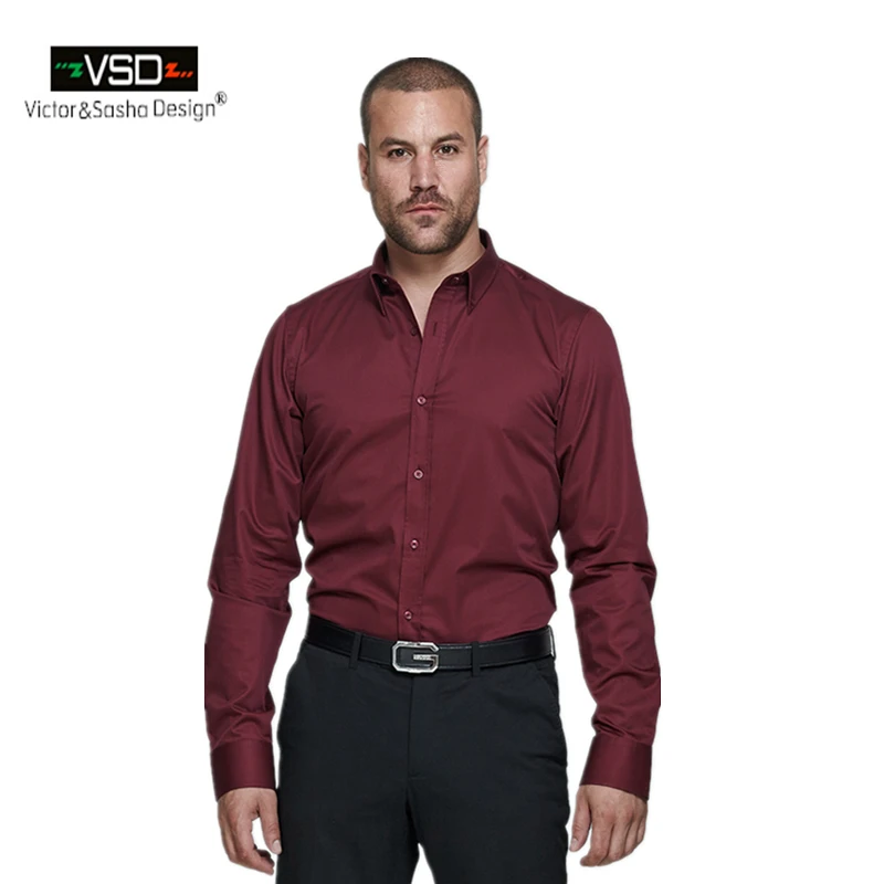 Рубашка VSD мужская с длинным рукавом брендовая блуза в итальянском стиле