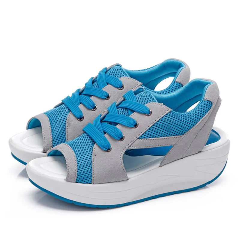 Женские сандалии WDZKN на толстой подошве удобные повседневные туфли с открытым