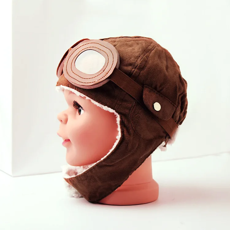 Unisex Child Pilot Aviator Hat Earmuffs Beanies | Kids Autumn Winter Warm Earflap Ear Protection Cap | Child Accessories image 3