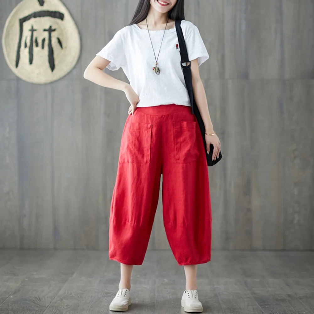 Женские летние брюки длинные для отдыха женские повседневные однотонные