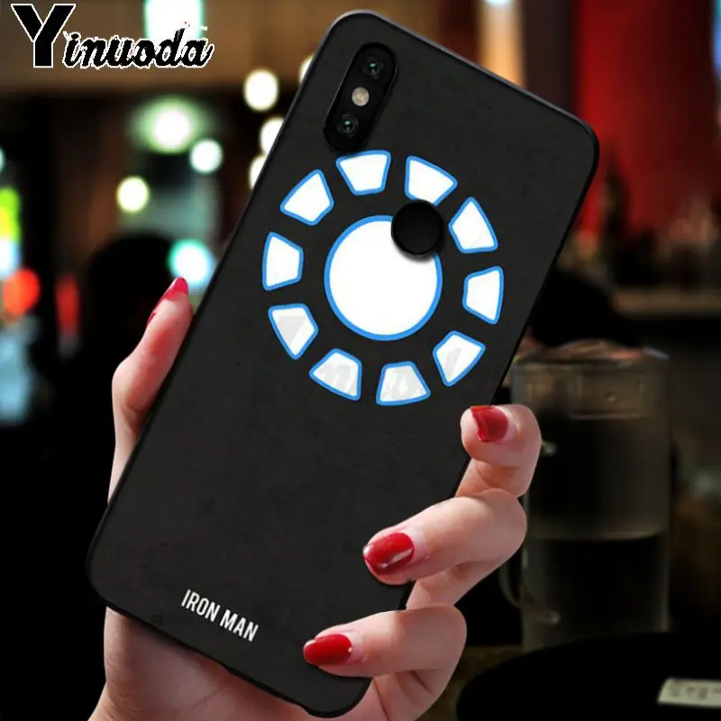Милые Чехлы для телефона Yinuoda Tony Stark Marvel iron man для xiaomi redmi 7 5plus 6pro 6a 4x go note5 note7 note8pro mi8se 9se