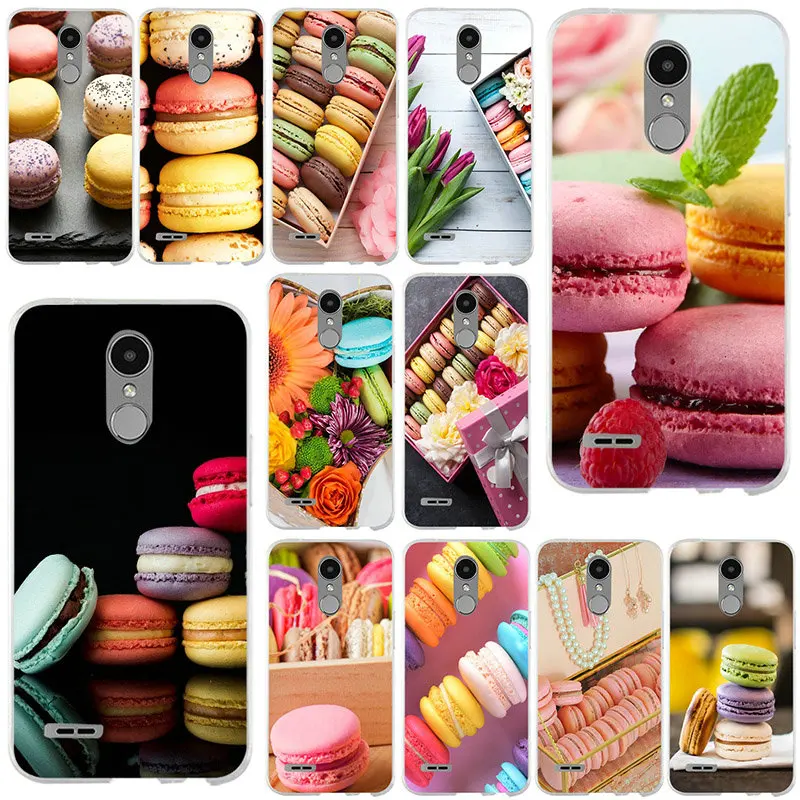Phone Cases Soft TPU Silicone for LG Spirit G2 G3 Mini G4 G5 G6 K4 K7 K8 K10 V10 V20 V30 Coque Bags Dessert Sweet Macaroons | Мобильные