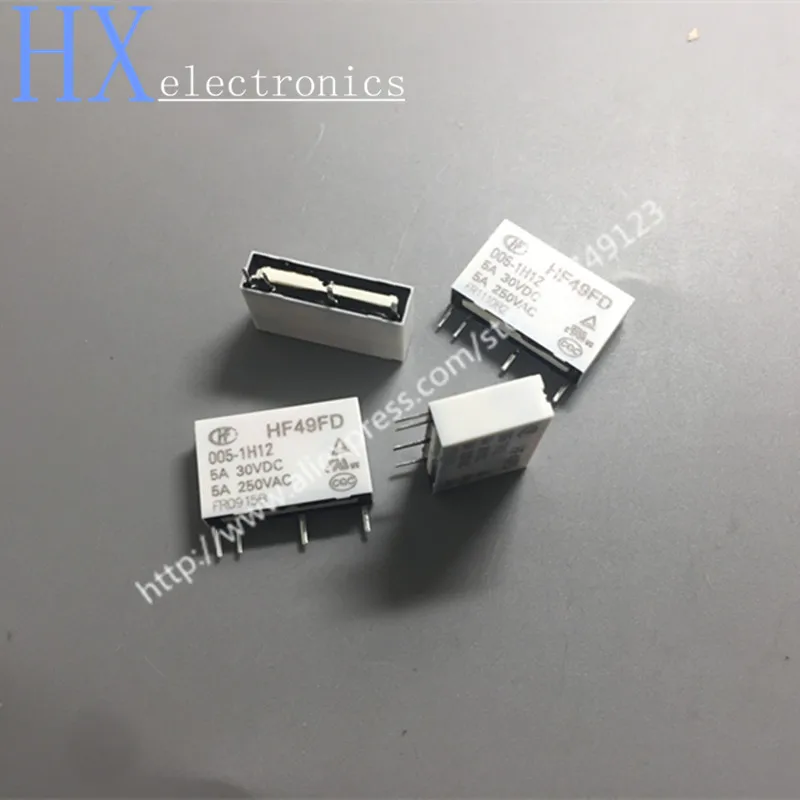 Бесплатная доставка 5 шт. горячая распродажа релейные реле 1 h12 HF49FD DC5V 1H12 4PIN 5A|Реле|