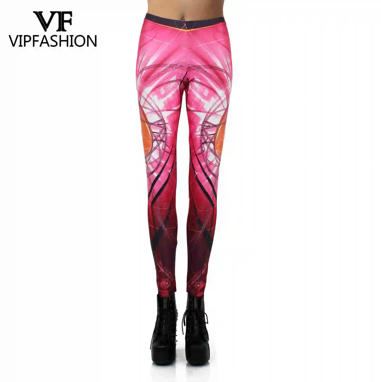KDK1324 VIP модные новые леггинсы с принтом женские спортивные брюки Модные женские леггинсы для фитнеса с принтом - Цвет: KDK1324