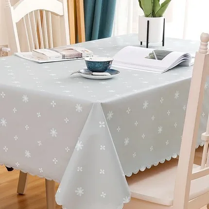 Style 24 Современная мода скатерть нордическая ПВХ водонепроницаемый маслонепроницаемый кружевной скатерти скатерть для обеденного стола для кухни украшение на стол для дома-ткань - Цвет: Style 24
