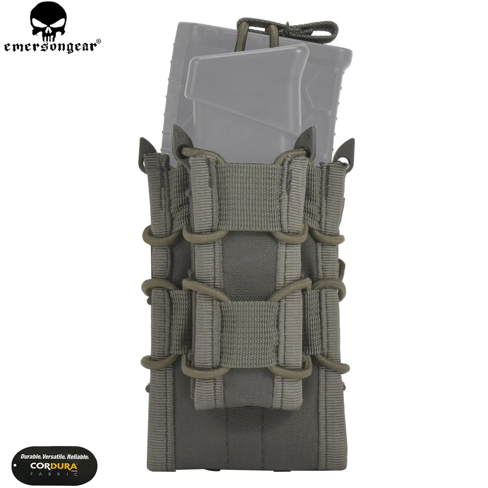EMERSONGEAR двойная сумка для страйкбола, военная сумка для Эмерсона, камуфляжная сумка для Молла, держатель для страйкбола, коричневый, черный