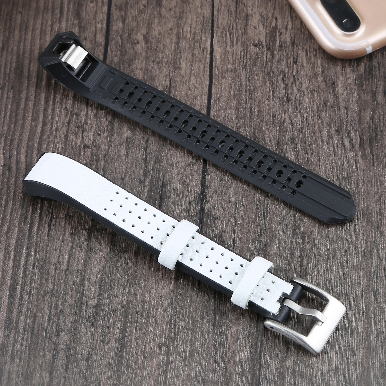 Oulucci 6 цветов кожа+ ТПУ ремешок для часов Браслет Для Fitbit Alta/Alta HR сменный браслет наручных часов высокого качества ремешок для часов