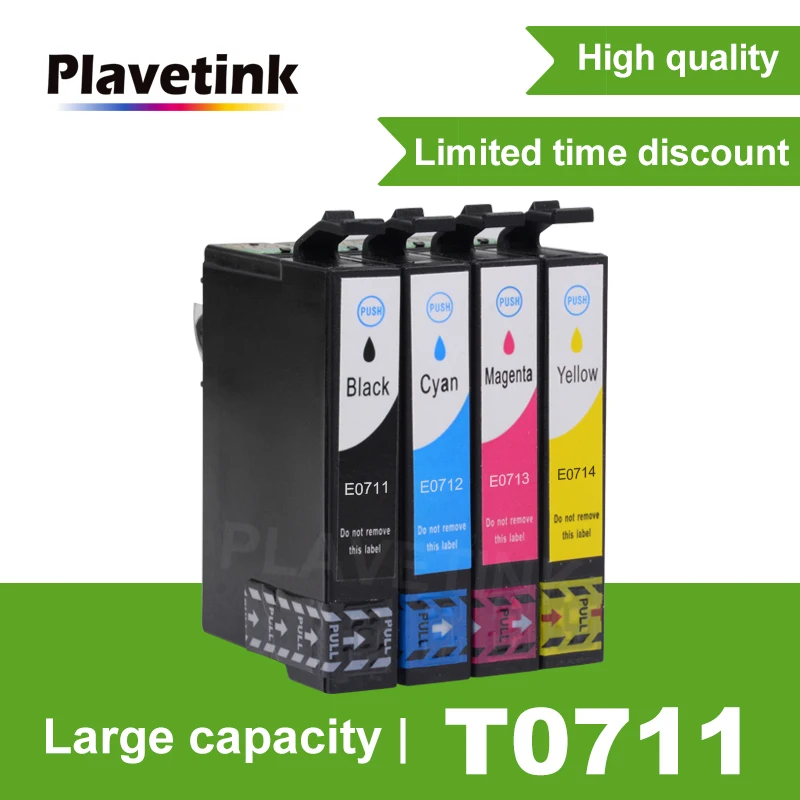 Plavetink T0715 патрон чернил для принтера Epson T0711 T0712 T0713 T0714 стилус SX215 SX218 SX400 SX405 SX410 SX415
