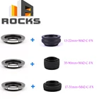 Объектив M42 с регулируемой фокусировкой, макро-трубка Helicoid 13-22 мм35-90 мм17-31 мм + адаптер объектива M42C, Крепление объектива для камеры Fuji FX