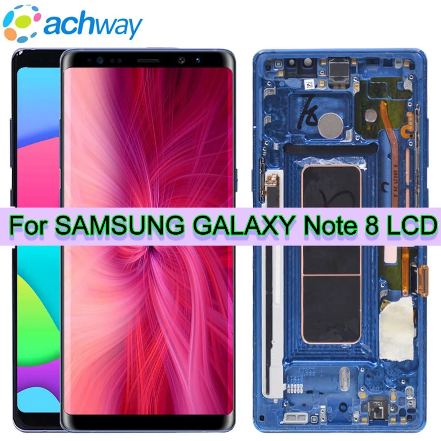100% Протестировано для 6 3 &quotSAMSUNG GALAXY Note 8 LCD Note8 дисплей кодирующий преобразователь