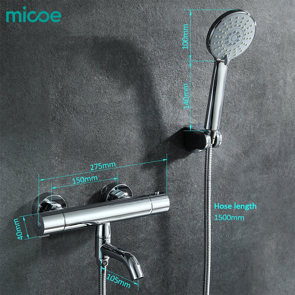 Micoe 2018 new Thermostatic Shower Faucet Bathroom Set Waterfall Bathtub Wall | Обустройство дома