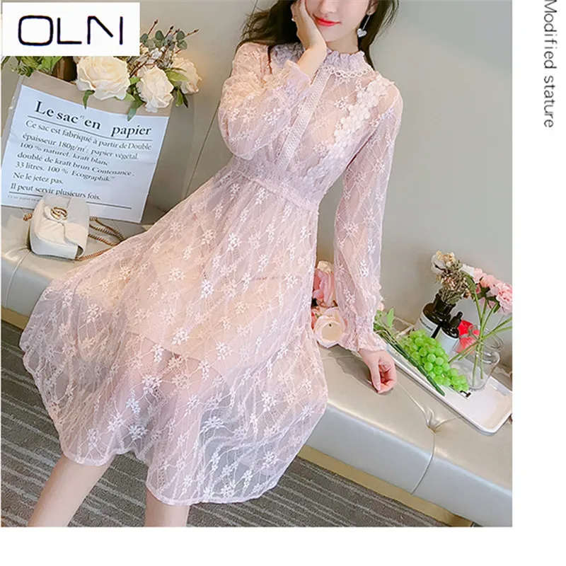 Платье Vestidos корейское летнее Новое поступление популярное французское нишевое
