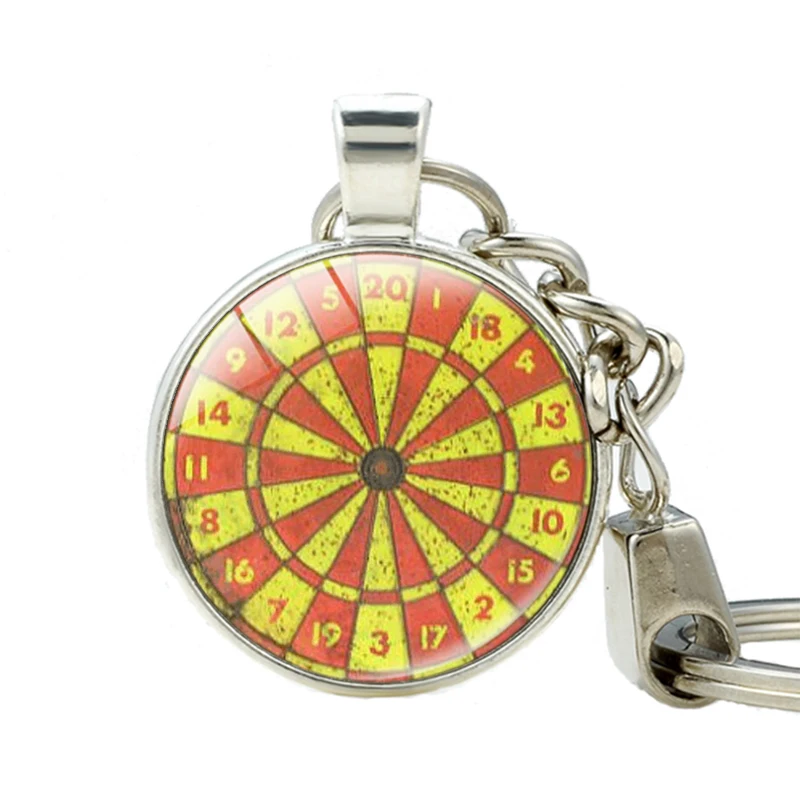 Винтажный Dartboard брелок ювелирный Dart Target игра дротик спортивный держатель для