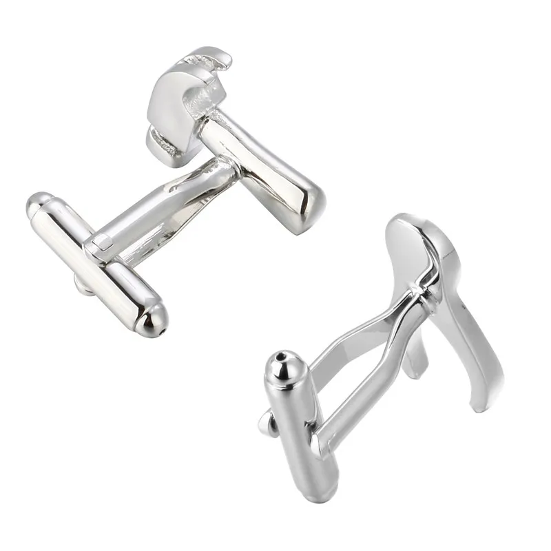 

High-end men's shirt brand jewelry and Cufflinks hammer scissors cufflinks, fashion design style French shirt accessories