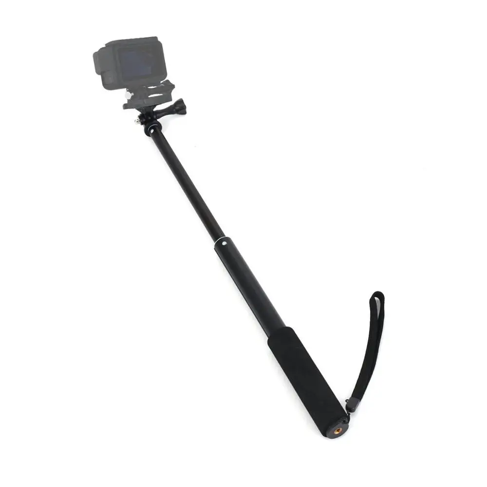 Black Kaliou ручной 12 дюймов монопод палка для селфи для Gopro Hero 6 5 4 3 2 1 крепление для спортивной камеры Xiao yi SJCAM SJ4000 SJ5000 экшн Камера DSLR смарт-чехол для телефона - Цвет: Black