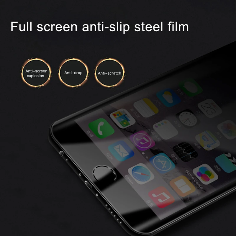 Антишпионское закаленное стекло для Apple для iPhone 7, новое стекло, сохраняющее тайну для iPhone 7, 8, 6, 6 S Plus, 10 X защитная пленка для экрана
