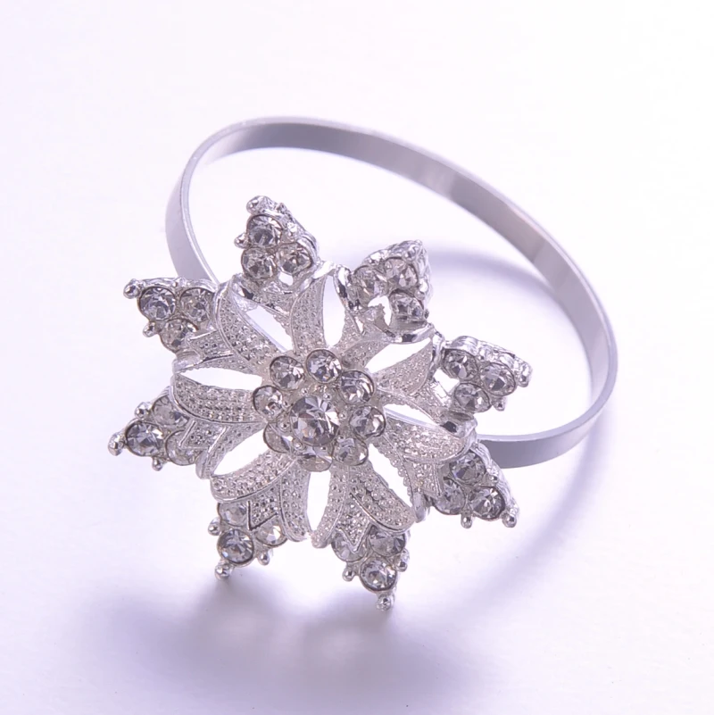 L0182-ring) диаметр 36 мм 50 шт./партия модные цветочные кольца для салфеток со стразами для украшения свадебного стола, серебро или розовое золото