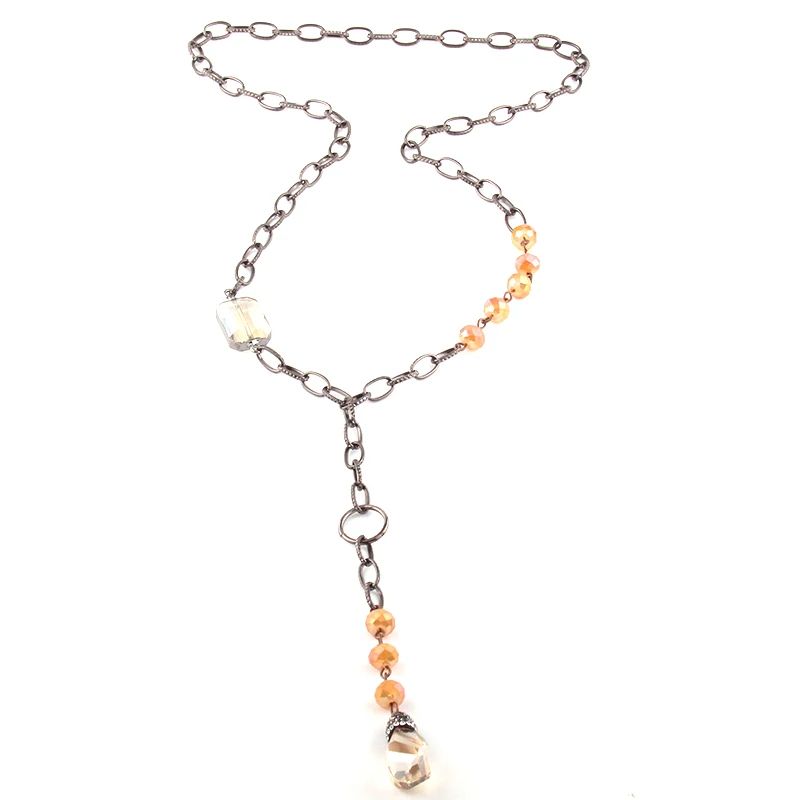 MOODPC модные богемные ювелирные изделия стеклянный хрульный стальной Розарий