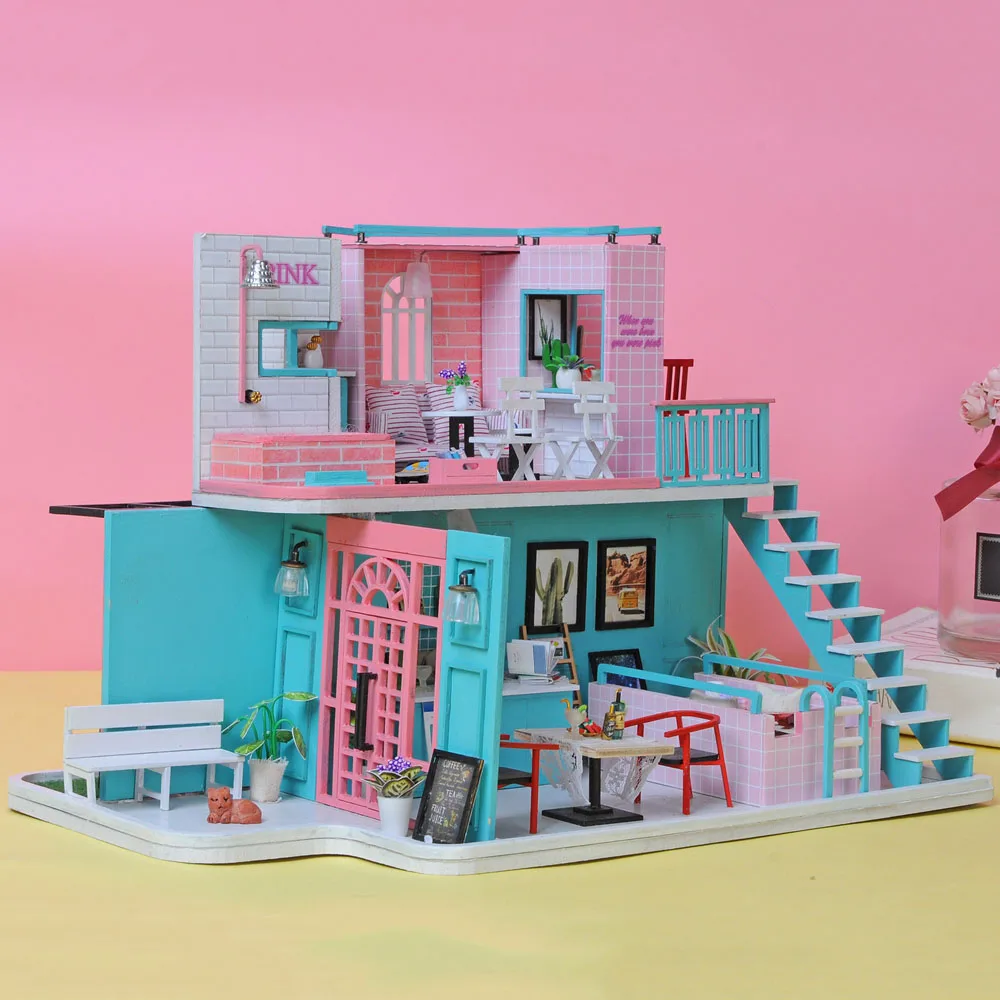 Кукольный домик сделай сам деревянный миниатюрный 3D кукольный миниатюрная
