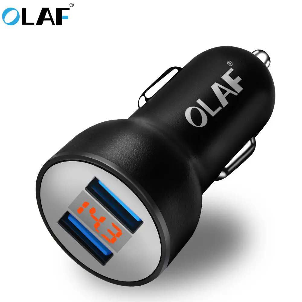 OLAF автомобильное зарядное устройство 2 порта 3.1A Быстрая зарядка USB Автомобильное