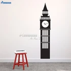 Биг-Бен часы башня-достопримечательности путешествий лондонская Настенная Наклейка большого размера на заказ виниловые художественные наклейки украшение F813