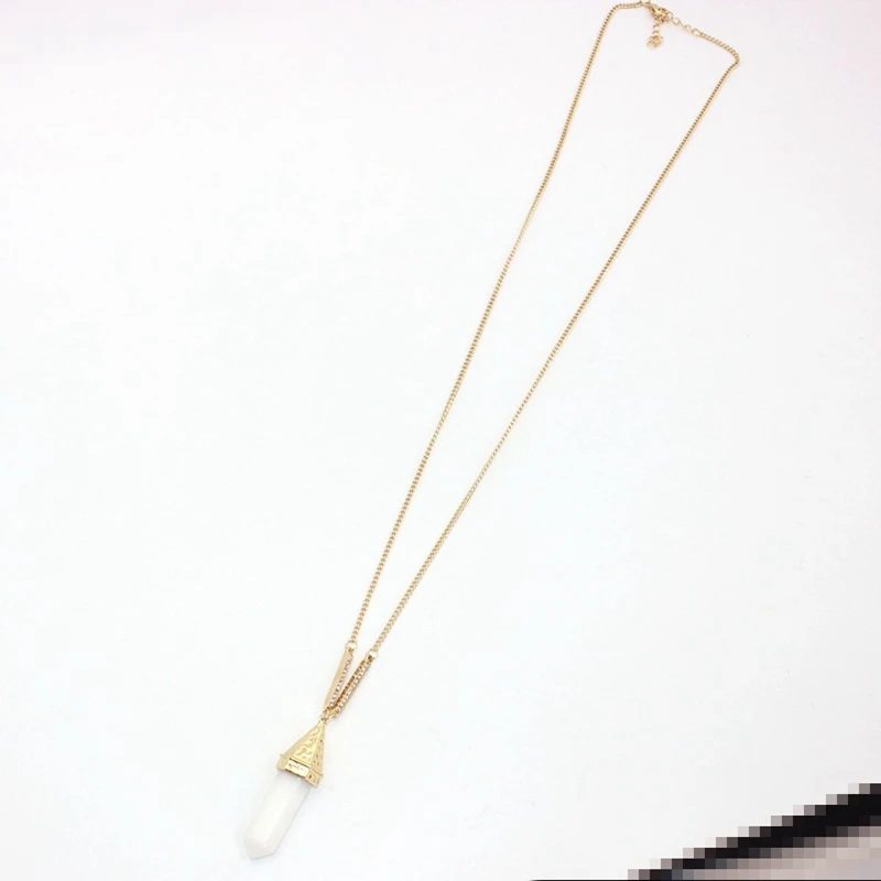 Женское Ожерелье-свитер LongWay ожерелье из натурального камня золотого цвета с