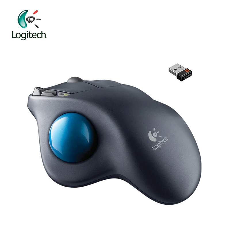 Беспроводная игровая мышь Logitech M570 2 4G оптическая эргономичная с трекболом для