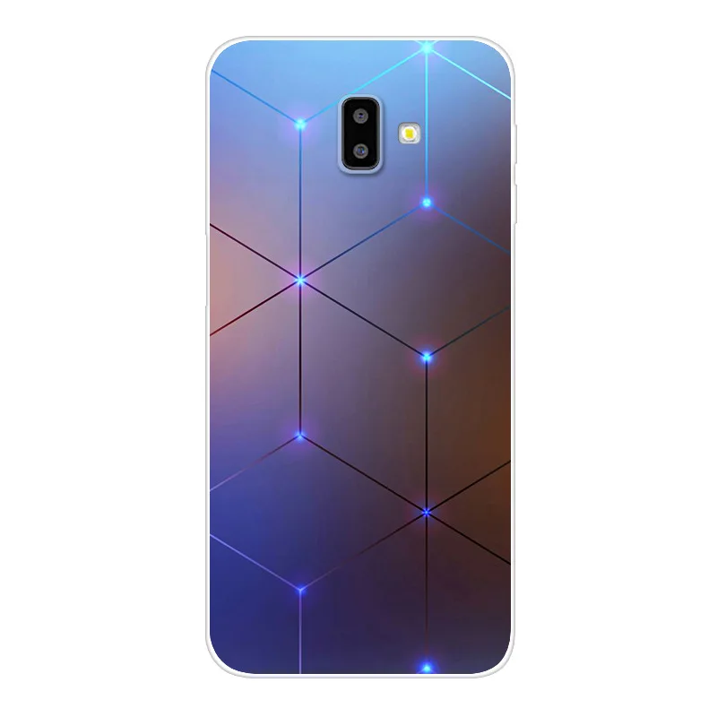 Чехол J6plus Capas для samsung J6 Plus, силиконовый мягкий чехол из ТПУ с принтом для samsung Galaxy J6 Plus J 6 Plus J610 J610F J6+ чехол