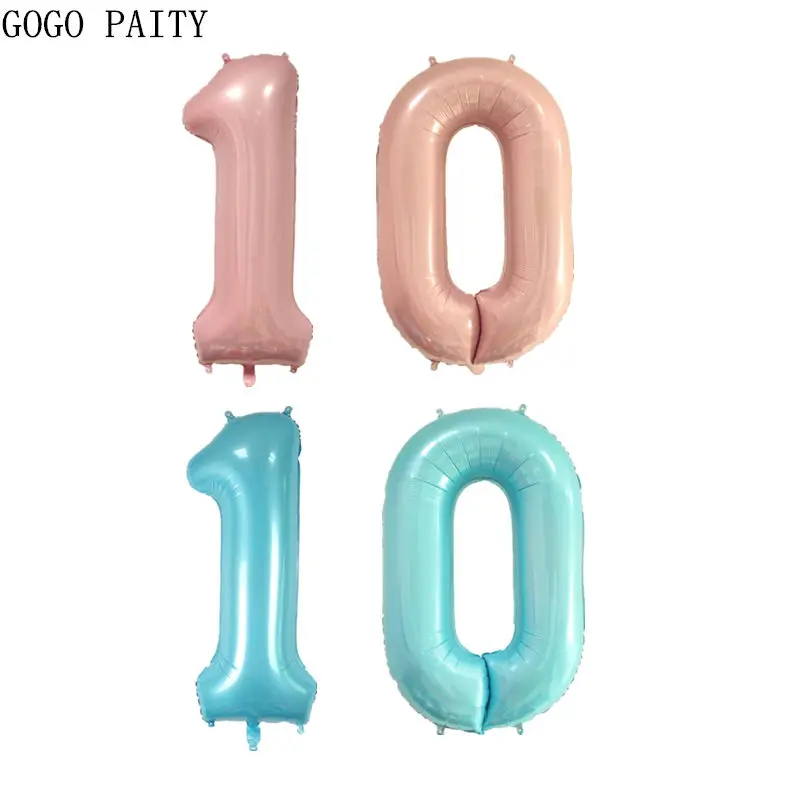 GOGO PAITY Новый 40 дюймовый жемчужный порошок синий цифровой алюминиевый воздушный