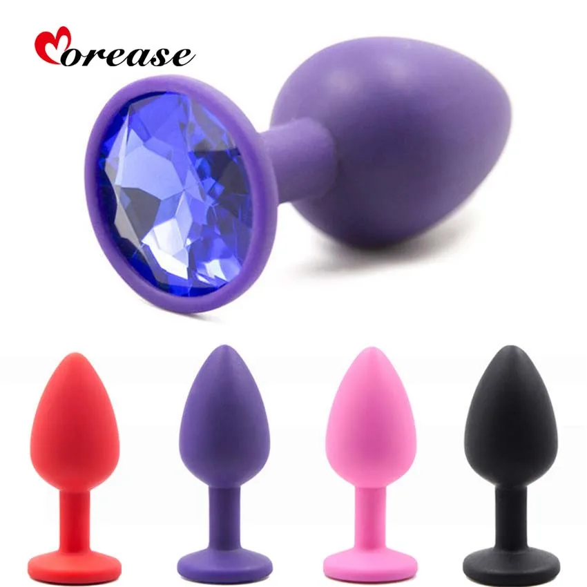 Анальная секс игрушка Morease силиконовая гладкая пробка для вставки массажер простаты унисекс интимные