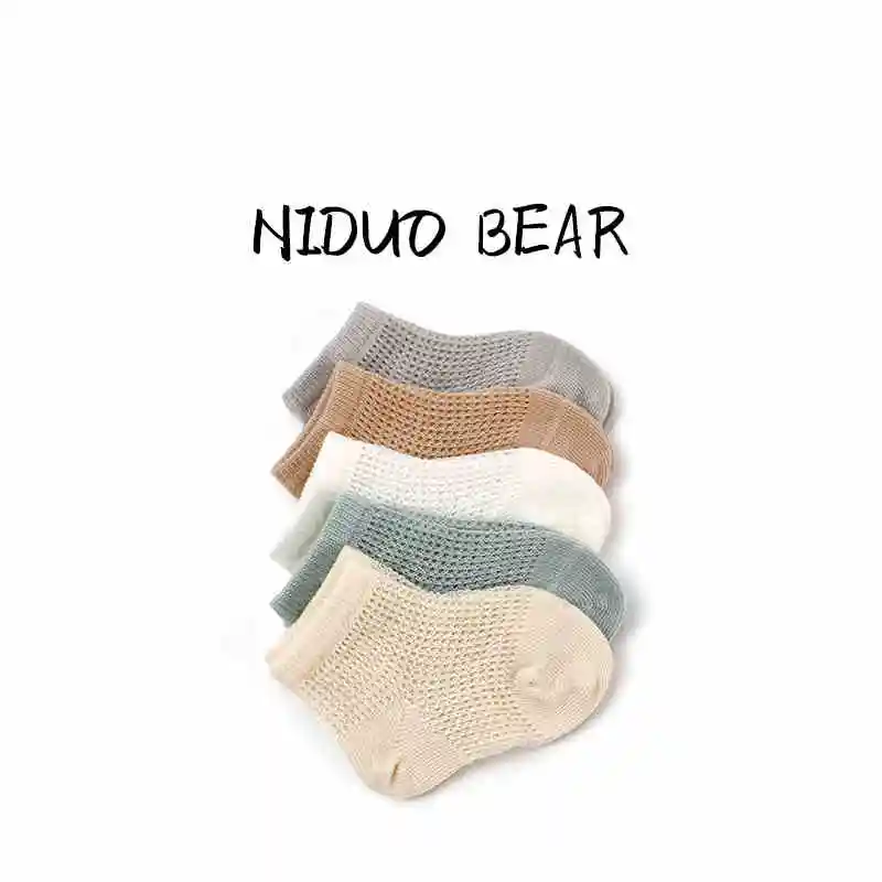 5 пар/лот носки для малышей летние тонкие сетчатые маленьких девочек хлопковые