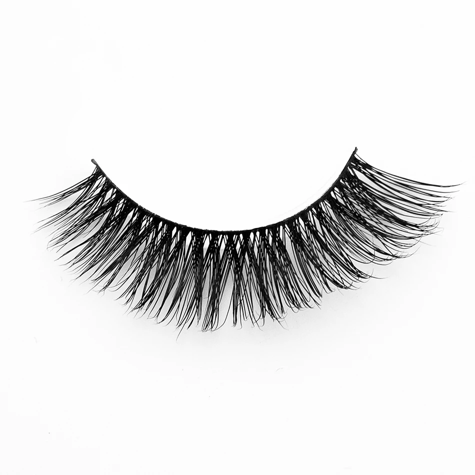 Genailish Профессиональный Накладные ресницы 3D норки ручной природных длинными