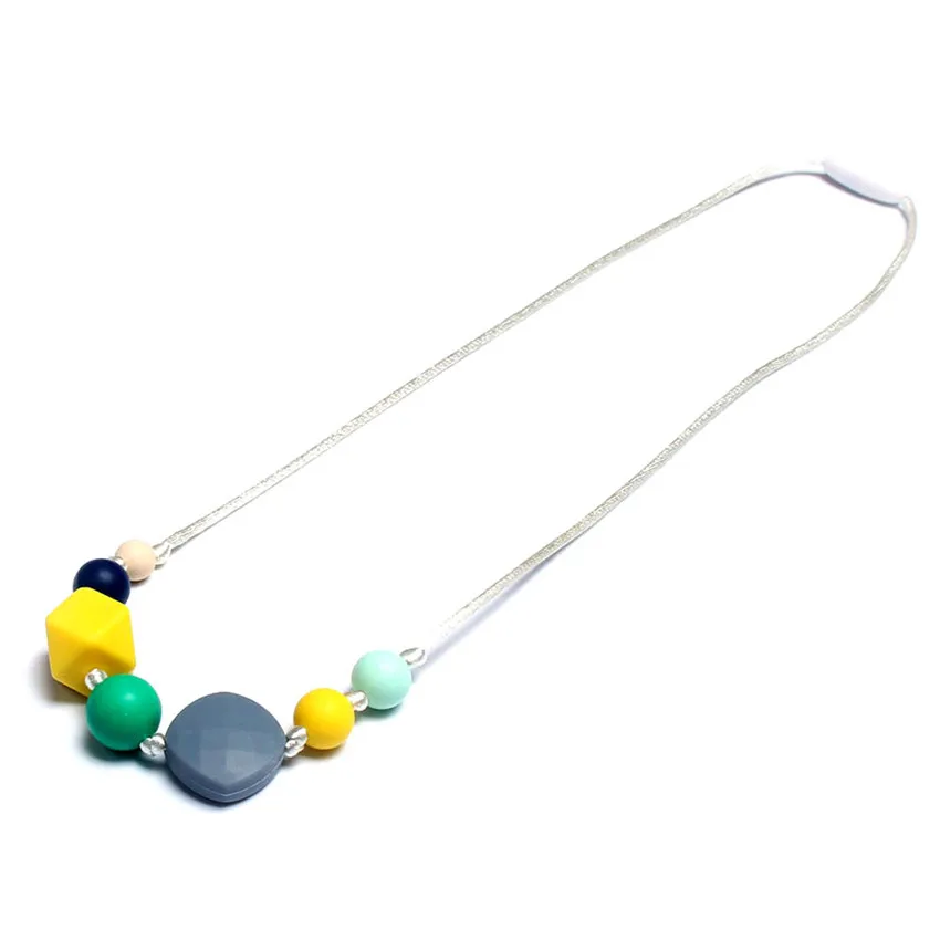 Женское Ожерелье с зубным кольцом жевательное ожерелье для кормления малышей
