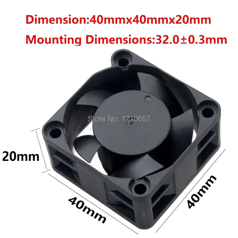 Gdstime 4020 40x40x20 мм 40 4 см 12 В 2Pin DC Бесщеточный Охлаждающий моторный вентилятор 3 шт. в