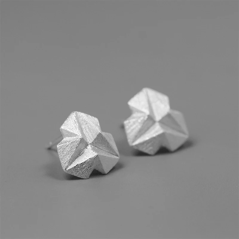 Lotus Fun реальные 925 пробы серебро ручной работы Fine Jewelry минимализм Стиль