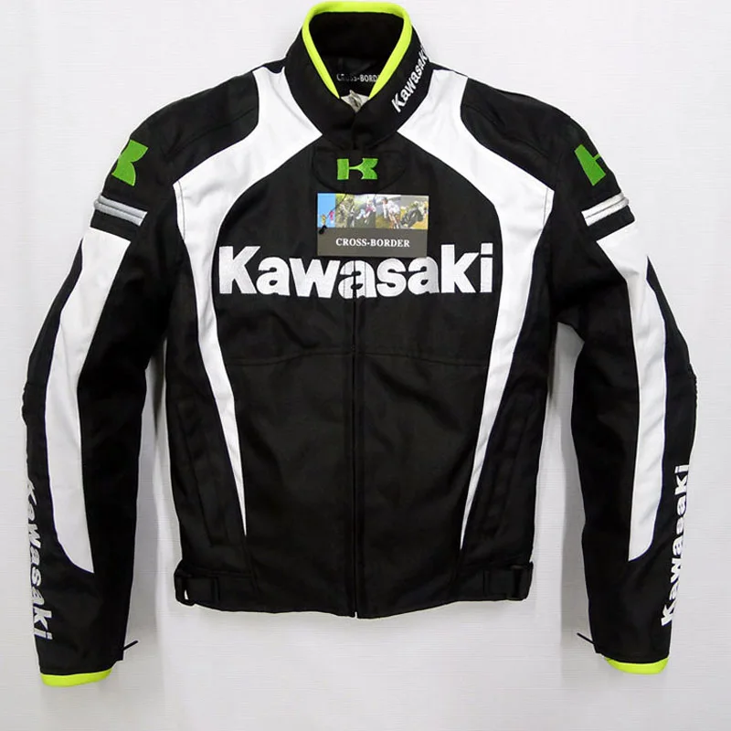 137 jacket white Мужская командная мотоциклетная куртка, одежда для гонок, штаны для мотокросса, ветрозащитные теплые штаны для внедорожников, костюм Kawasaki - Цвет: 137 jacket white