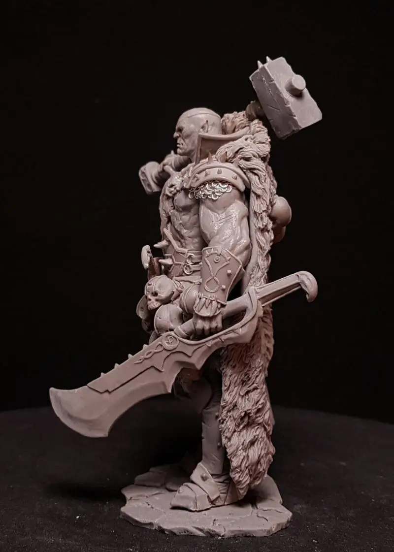 1/24 75 мм старинная подставка Orc с основанием Фотоэлементы миниатюрный gk