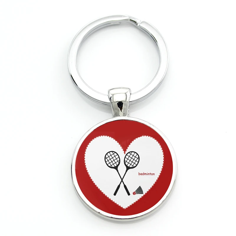TAFREE Vintage Badminton Keychain - Fashion Photo Jewelry for Men & Women - Casual Sports Key Chain Ring Holder - Ideal for Car Bag - SP904 image 4