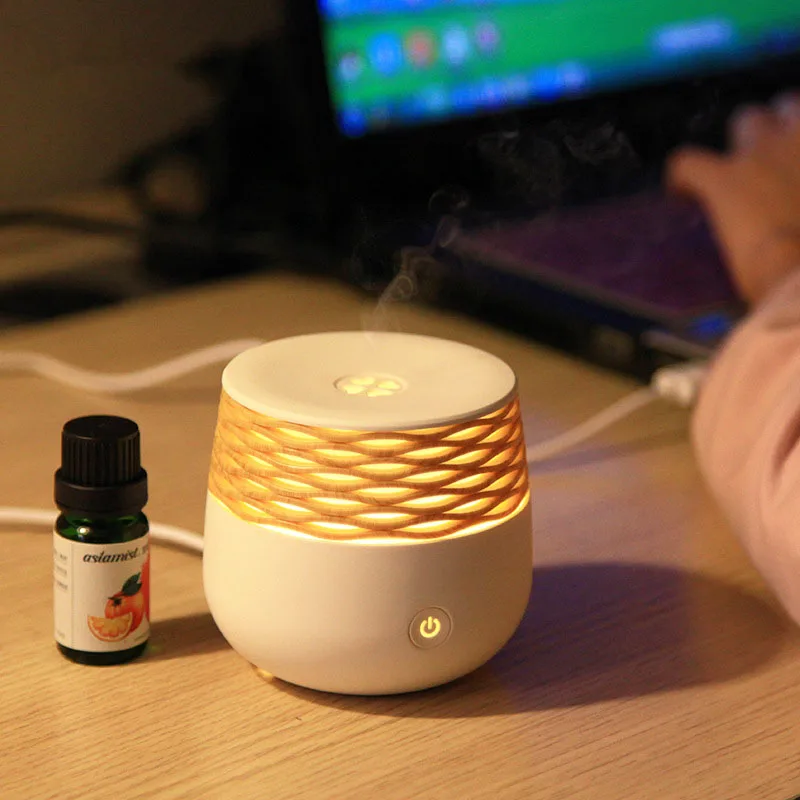 USB Ультразвуковой увлажнитель воздуха KBAYBO30ML деревянный рассеиватель из ротанга